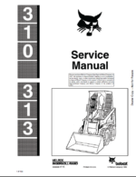 Bobcat 310 Loader Service Manual (6556606) (SN 499611001-499699999)