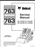 Bobcat 763 Loader Service Manual (6900091) (SN 512440001-512449999)