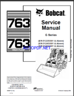 Bobcat 763 Loader Service Manual (6900977) (SN 512250001-512299999)