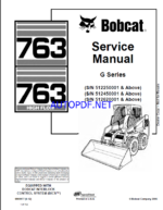 Bobcat 763 Loader Service Manual (6900977) (SN 512620001-512699999)