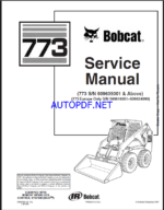Bobcat 773 Loader Service Manual (6900092) (SN 509616001-509634999)