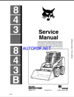Bobcat 843 Loader Service Manual (6566091) (SN 503724001-503799999)