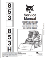 Bobcat 853 Loader Service Manual (6720755) (SN 510125001-510199999)