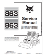 Bobcat 863 Loader Service Manual (6724799) (SN 514511001-514524999)