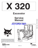 Bobcat 320 Excavator Service Manual (6722642) (SN 511720001-511799999)