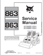 Bobcat 863 Loader Service Manual (6900648) (SN 514625001-514639999)