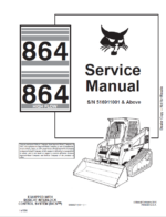Bobcat 864 Loader Service Manual (6900627) (SN 516911001-516999999)