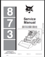 Bobcat 873 Loader Service Manual (6724280) (SN 514111001-514114999)