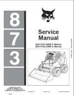 Bobcat 873 Loader Service Manual (6724280) (SN 514211001-514212999)