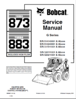 Bobcat 873 Loader Service Manual (6900847) (SN 517911001-517999999)