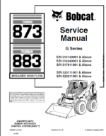 Bobcat 883 Loader Service Manual (6900847) (SN 520111001-520199999)