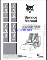 Bobcat 742 Loader Service Manual (6566109) (SN 509411001-509417999)