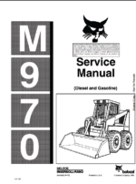 Bobcat 970 Loader Service Manual (6545690) (SN 496411001-496499999)