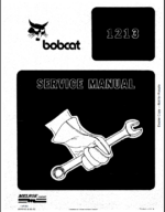 Bobcat 1213 Loader Service Manual (6570156) (SN 503411001-503499999)