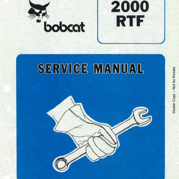 Bobcat 2000 Loader Articulated Service Manual (6566662) (SN 502713001-502799999)