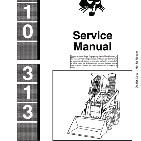Bobcat 310 Loader Service Manual (6556606) (SN 499611001-499699999)
