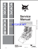 Bobcat 440 Loader Service Manual (6566694) (SN 502811001-502899999)