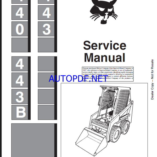 Bobcat 440 Loader Service Manual (6566694) (SN 502811001-502899999)