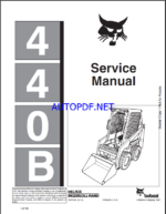 Bobcat 440 Loader Service Manual (6570160) (SN 503813001-503899999)