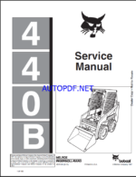 Bobcat 440 Loader Service Manual (6570160) (SN 505214001-505299999)
