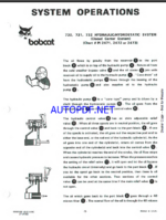 Bobcat 731 Loader Service Manual (6556583) (SN 500611001-500699999)