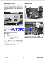 Bobcat 430 Excavator Service Manual (6986955) (SN AACG11001-AACG99999)