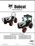 Bobcat CT2540 Compact Tractor Service Manual (7371865) (SN B4VR11001-B4VR99999)Bobcat CT2540 Compact Tractor Service Manual (7371865) (SN B4VR11001-B4VR99999)