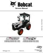 Bobcat CT2535 Compact Tractor Service Manual (7392930) (SN B4VP11001-B4VZ11001)