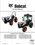 Bobcat CT2535 Compact Tractor Service Manual (7371865) (SN B4VP11001-B4VP99999)