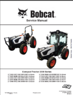 Bobcat CT2040 Compact Tractor Service Manual (7371865) (SN B4VN11001-B4VN99999)