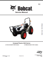 Bobcat CT2035 Compact Tractor Service Manual (7398896) (SN B4ZF11001-B4ZF99999)