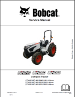 Bobcat CT4058 Compact Tractor Service Manual (7400445) (SN B4VU11001-B4VU99999)