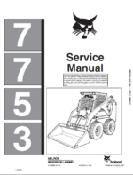 Bobcat 7753 Loader Service Manual (6720899) (SN 509611001-509615999)