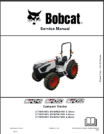 Bobcat CT4050 Compact Tractor Service Manual (7400445) (SN B4VS11001-B4VS99999)