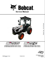 Bobcat CT2540 Compact Tractor Service Manual (7392929) (SN B4W111001-B4W199999)
