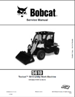Bobcat 5610 Toolcat™ Utility Work Machine Service Manual (6990864) (SN B2LH11001-B2LH99999)Bobcat 5610 Toolcat™ Utility Work Machine Service Manual (6990864) (SN B2LH11001-B2LH99999)