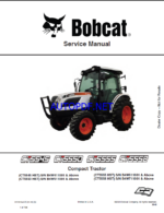 Bobcat CT5558 Compact Tractor Service Manual (7372814) (SN B4W711001-B4W799999)