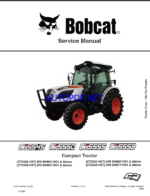 Bobcat CT5555 Compact Tractor Service Manual (7372814) (SN B4W611001-B4W699999)