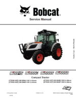 Bobcat CT5550 Compact Tractor Service Manual (7372814) (SN B4W511001-B4W599999)