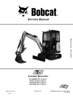Bobcat E19 Excavator Service Manual (7255013) (SN B4PK11001-B4PK99999)