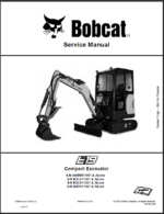 Bobcat E19 Excavator Service Manual (7255013) (SN B3LA11001-B3LA99999)