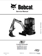 Bobcat E19 Excavator Service Manual (7255013) (SN AWMM11001-AWMM99999)