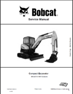 Bobcat E32i Excavator Service Manual (7243979) (SN AUYJ11001-AUYJ99999)
