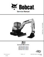 Bobcat E32 Excavator Service Manual (6987272) (SN B3CS11001-B3CS99999)