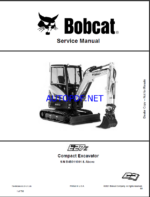 Bobcat E27z Excavator Service Manual (7349963) (SN B4B911001-B4B999999)