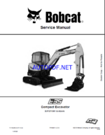 Bobcat E35 Excavator Service Manual (7311302) (SN B3Y211001-B3Y299999)