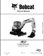 Bobcat E35 Excavator Service Manual (6990712) (SN AR1K11001-AR1K99999)