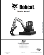 Bobcat E35 Excavator Service Manual (6987276) (SN B3K811001-B3K899999)