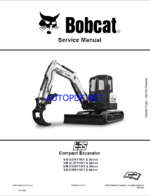 Bobcat E35 Excavator Service Manual (6987276) (SN B3GR11001-B3GR99999)