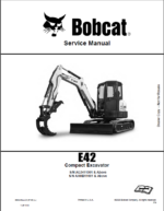 Bobcat E42 Excavator Service Manual (6989433) (SN AHHB11001-AHHB99999)